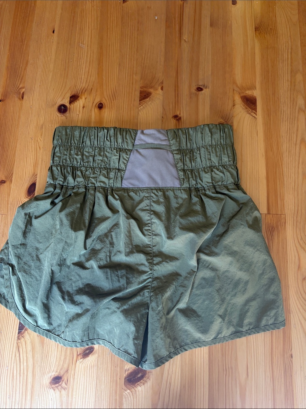 Free People Movement Olive Green High-Rise Lined Running Shorts | Size M - Picture 3 of 3